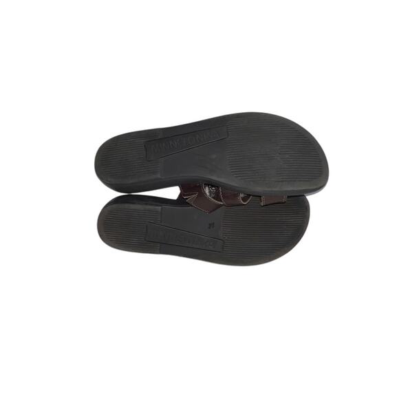 MINNETONKA Brown Leather Slip On Sandals Western Boho Women's Size 10 - Picture 5 of 16